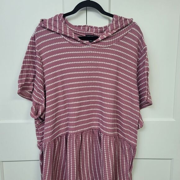 Lane Bryant plus size hooded baby doll top, 26/28 - Picture 4 of 7